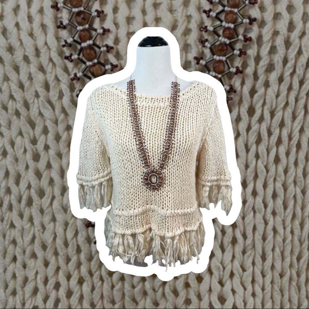 Free People ‘On the Fringe’ sweater / pullover top